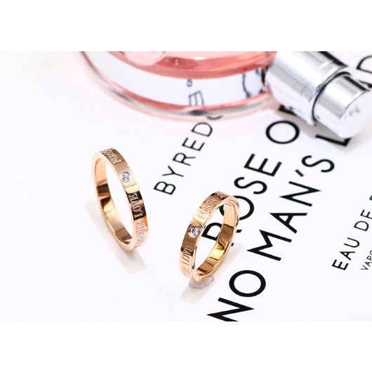 [FreeShip] Nhẫn nữ titan forever love J6-311 - CAM KẾT KHÔNG BAY MÀU