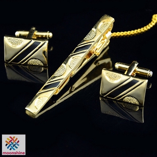 Bộ Kẹp Cà Vạt + Khuy Măng Sét Thiết Kế Sang Trọng Cho Nam