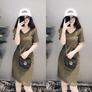Đầm suông zara cổ tim