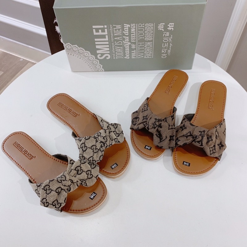 HÀNG CÓ SẴN ❄️dép lê gắn nơ♥️❄️