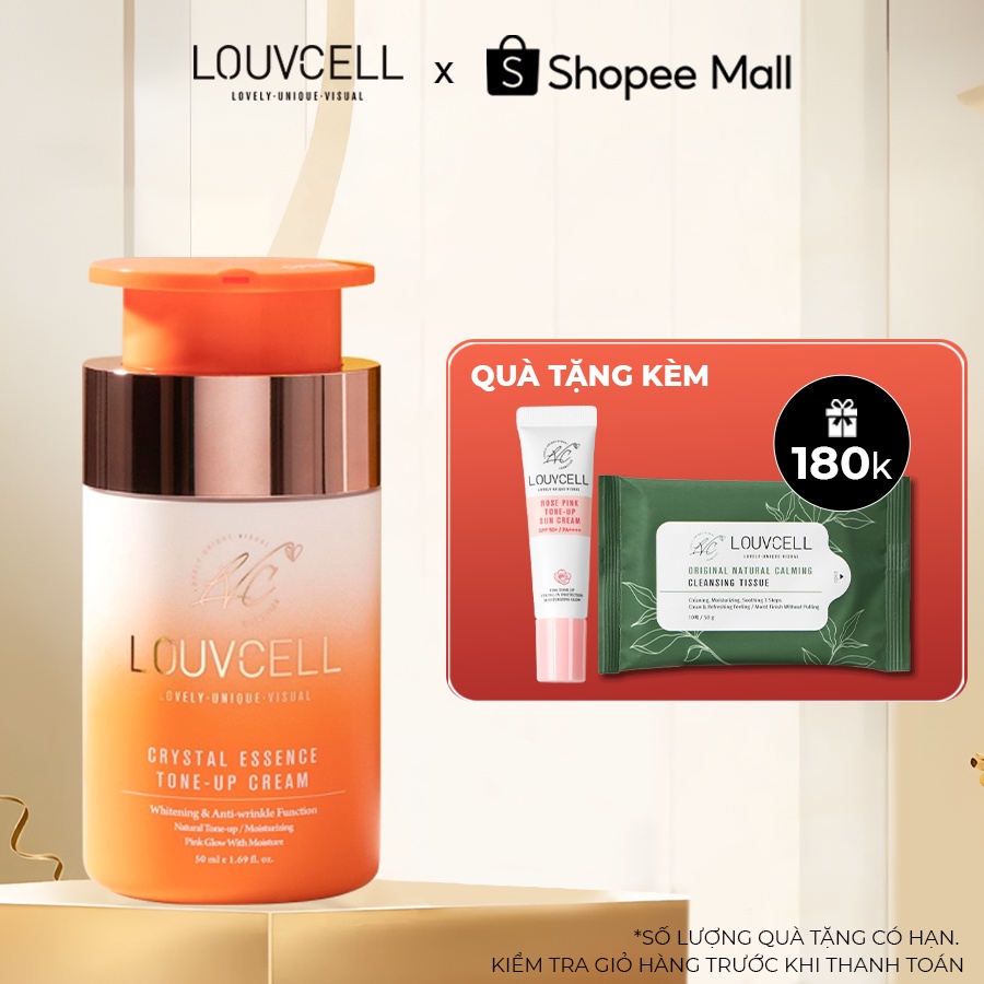 Kem dưỡng cover hiệu sắc da Louv Cell Crystal Essence Tone Up Cream 50 ml