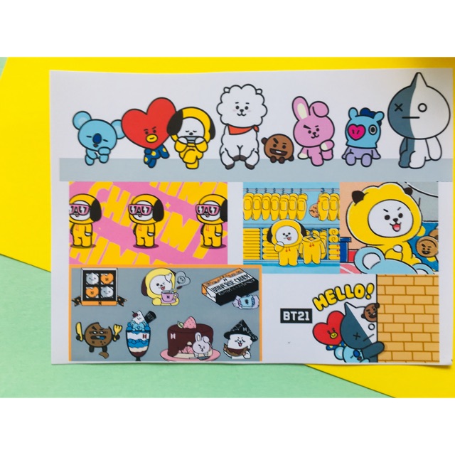 Sticker BT21 chỉ 5k
