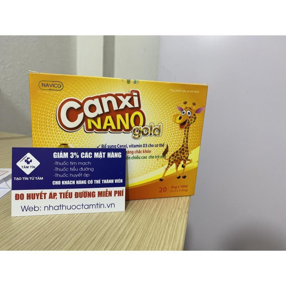 [CHÍNH HÃNG ] Canxi nano gold - Bổ sung canxi, vitamin d3 , hỗ trợ xương chắc khỏe