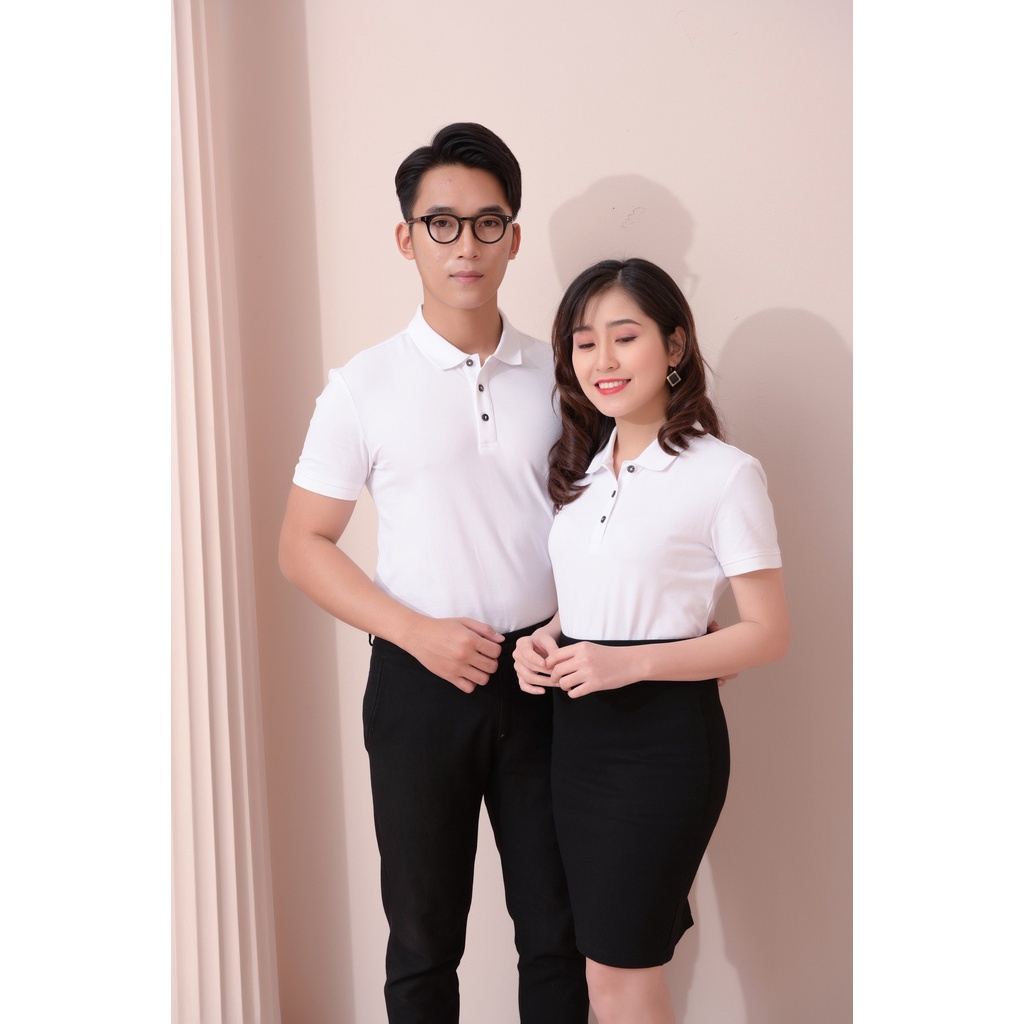 Áo phông có cổ nữ chất cotton cao cấp mềm mịn tay ngắn kiểu dáng thể thao công sở sẵn hàng tại shop 100% ảnh thật