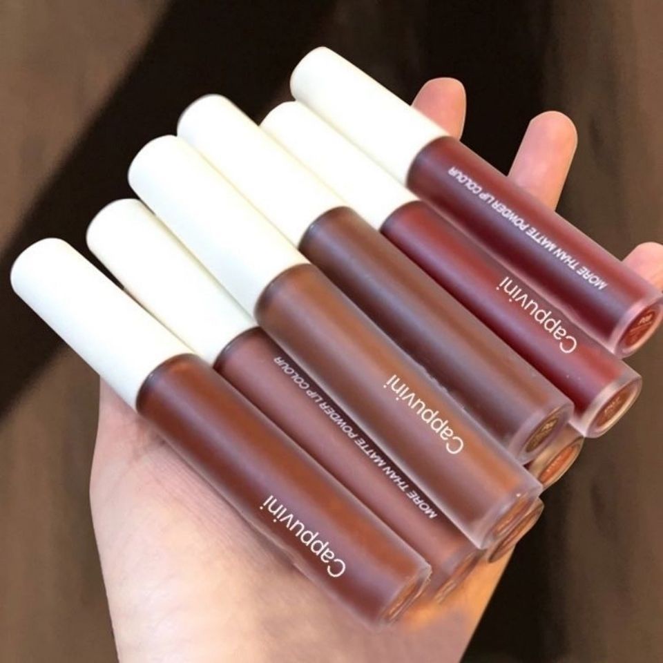 [Hàng Có Sẵn Giao Hàng] Son Môi Cappuvini Màu Nhung Lì Chống Thấm Nước