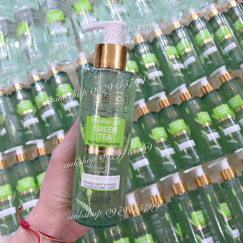 Combo Sữa Rửa Mặt và Nước Tẩy Trang Bielenda Herbta Trà Xanh Cho Da Dầu Mụn hỗn hợp hàng nội balan