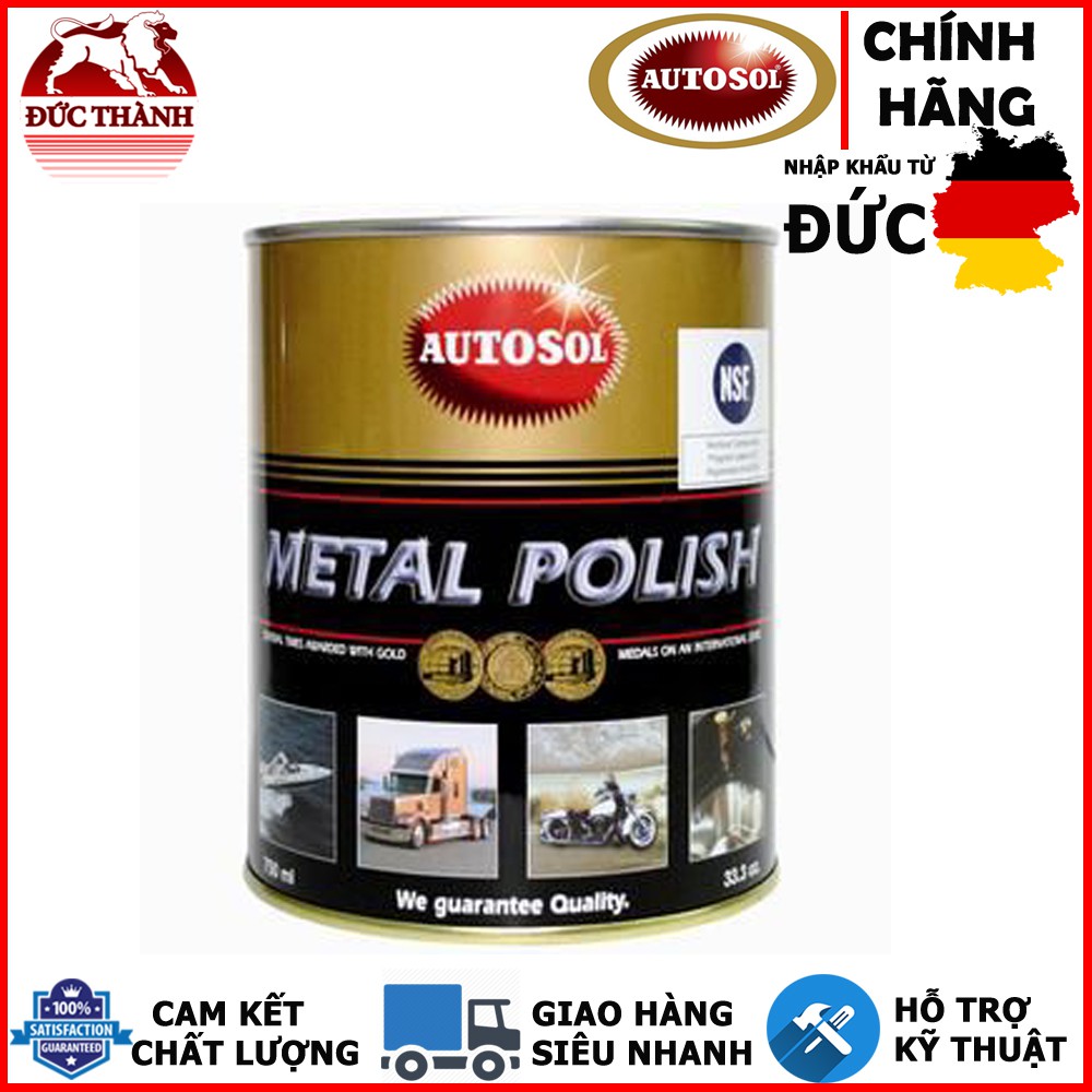 Kem đánh bóng kim loại - Inox - Đồng Autosol Metal Polish 750ml