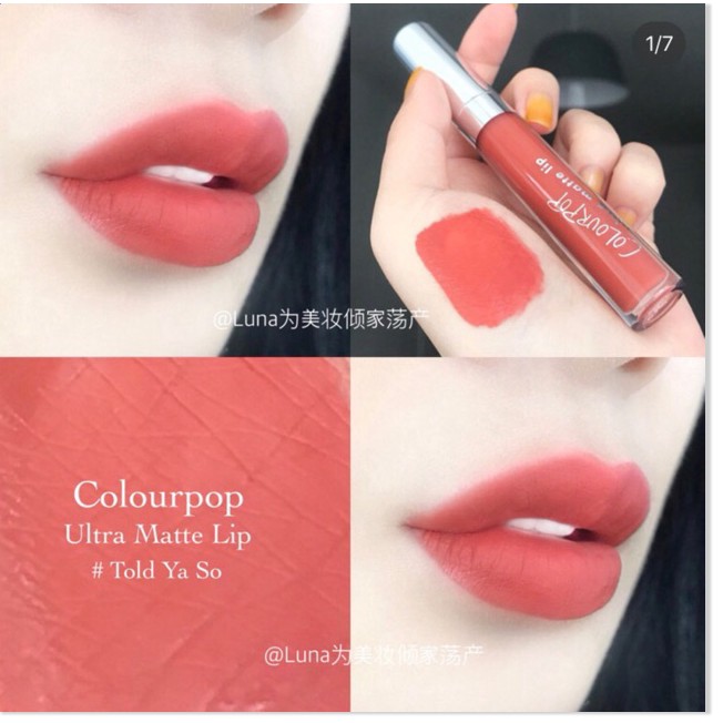 [Mã giảm giá shop] Son kem lì Colourpop Ultra Matte Lip Bunny Beauty hàng đủ bill