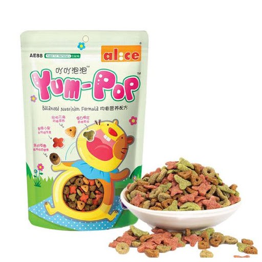thức ăn Yum-pop cân bằng dinh dưỡng dành cho hamster/ sóc/ đuôi mập,...