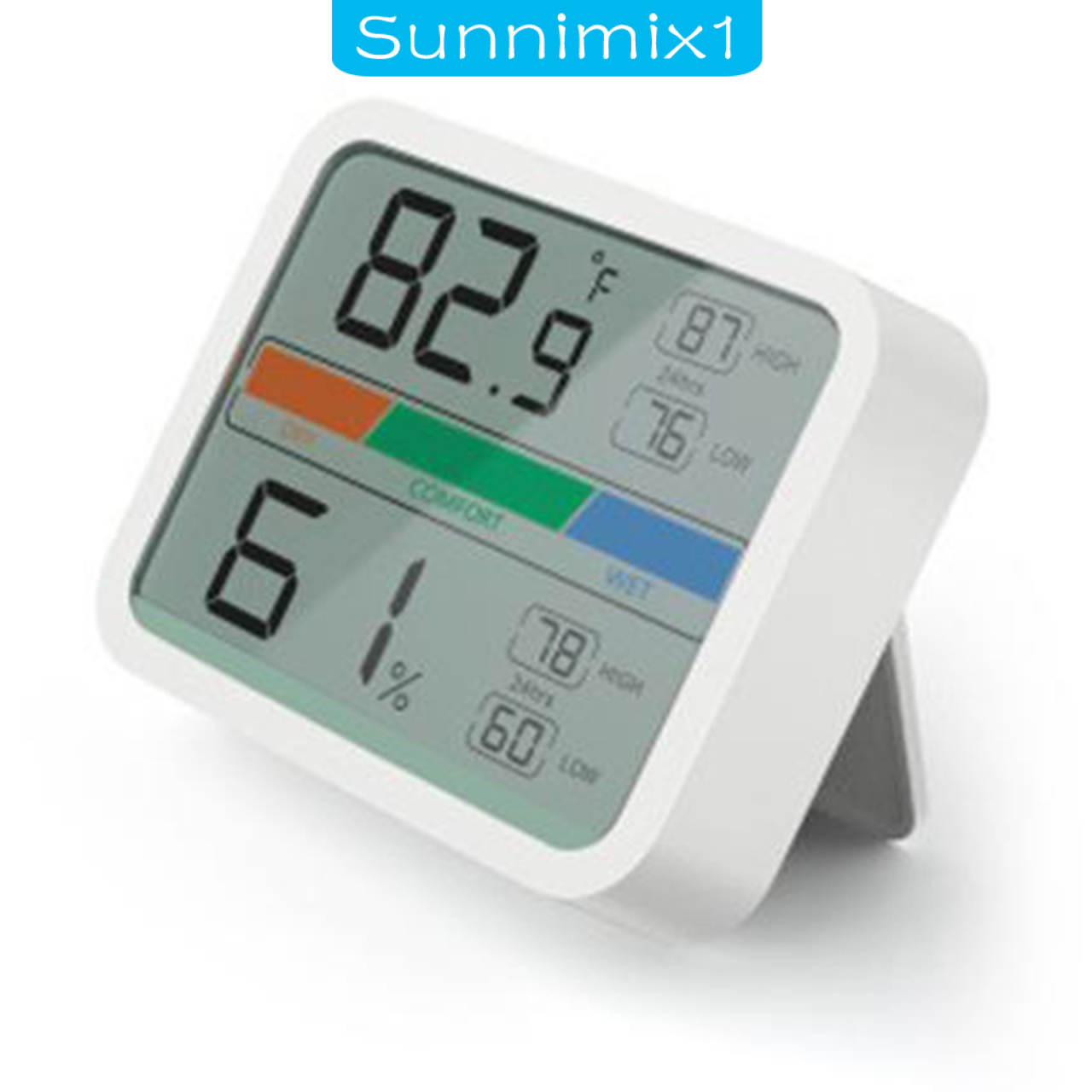 [SUNNIMIX1]Digital LCD Thermometer Hygrometer Humidity Temperature Meter for Basement