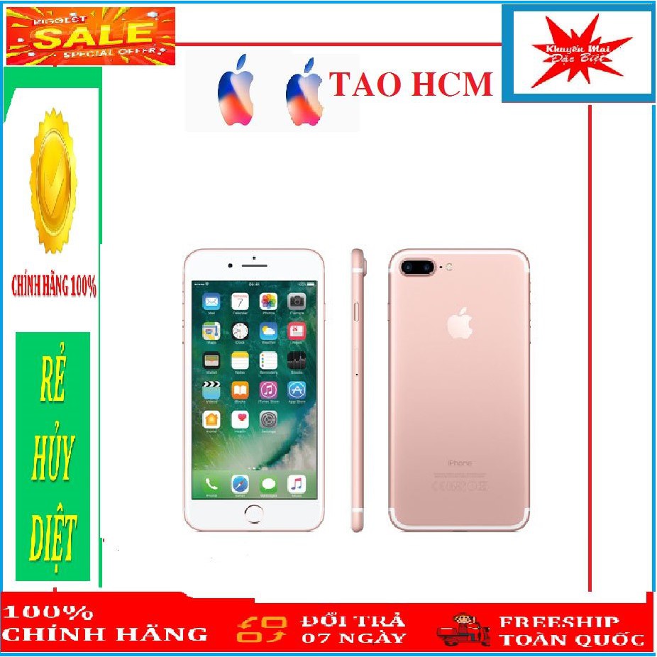 Điện thoại Apple iPhone 7 PLUS 128gb mới , quốc tế , LLA , chiến game mượt.