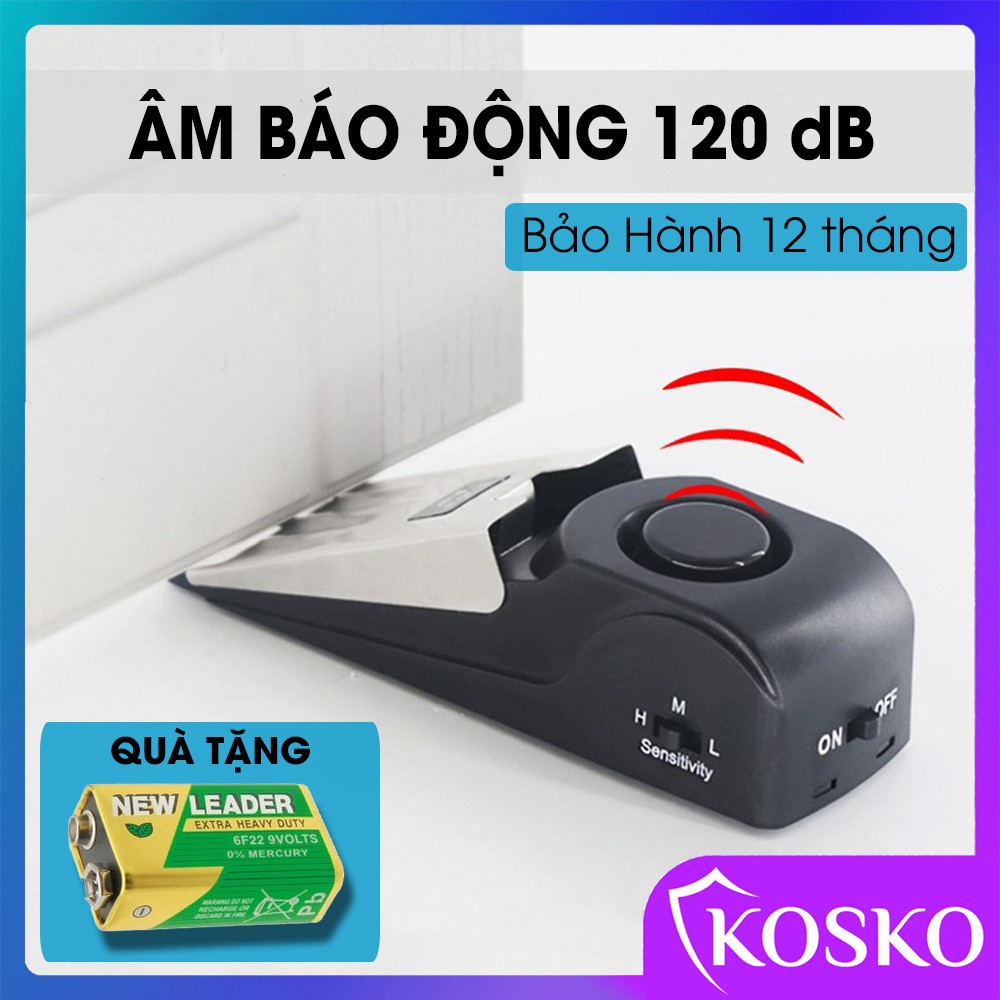 Thiết bị chống trộm thông minh - Chuông chặn cửa báo động thông minh âm lượng chuông báo120dB  3 chế độ âm thanh