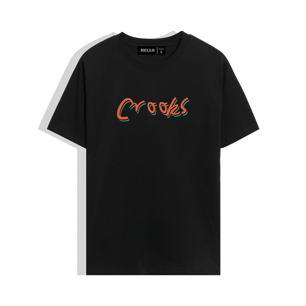 Áo phông đẹp HelloHouse nam nữ form rộng - chất vải Cotton thoáng mát mềm mịn - Crooks Ap024