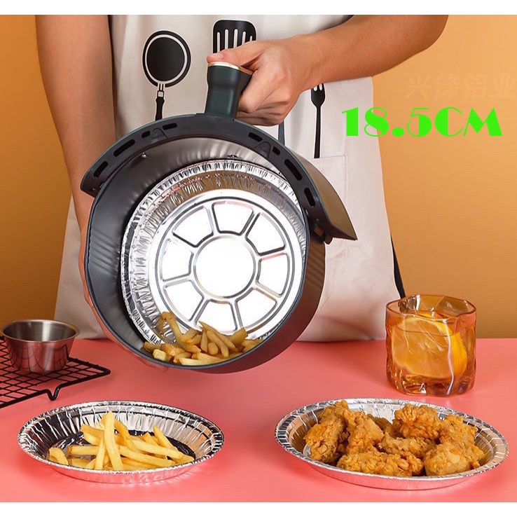 SET 10 KHAY GIẤY BẠC LÓT NỒI CHIÊN KHÔNG DẦU