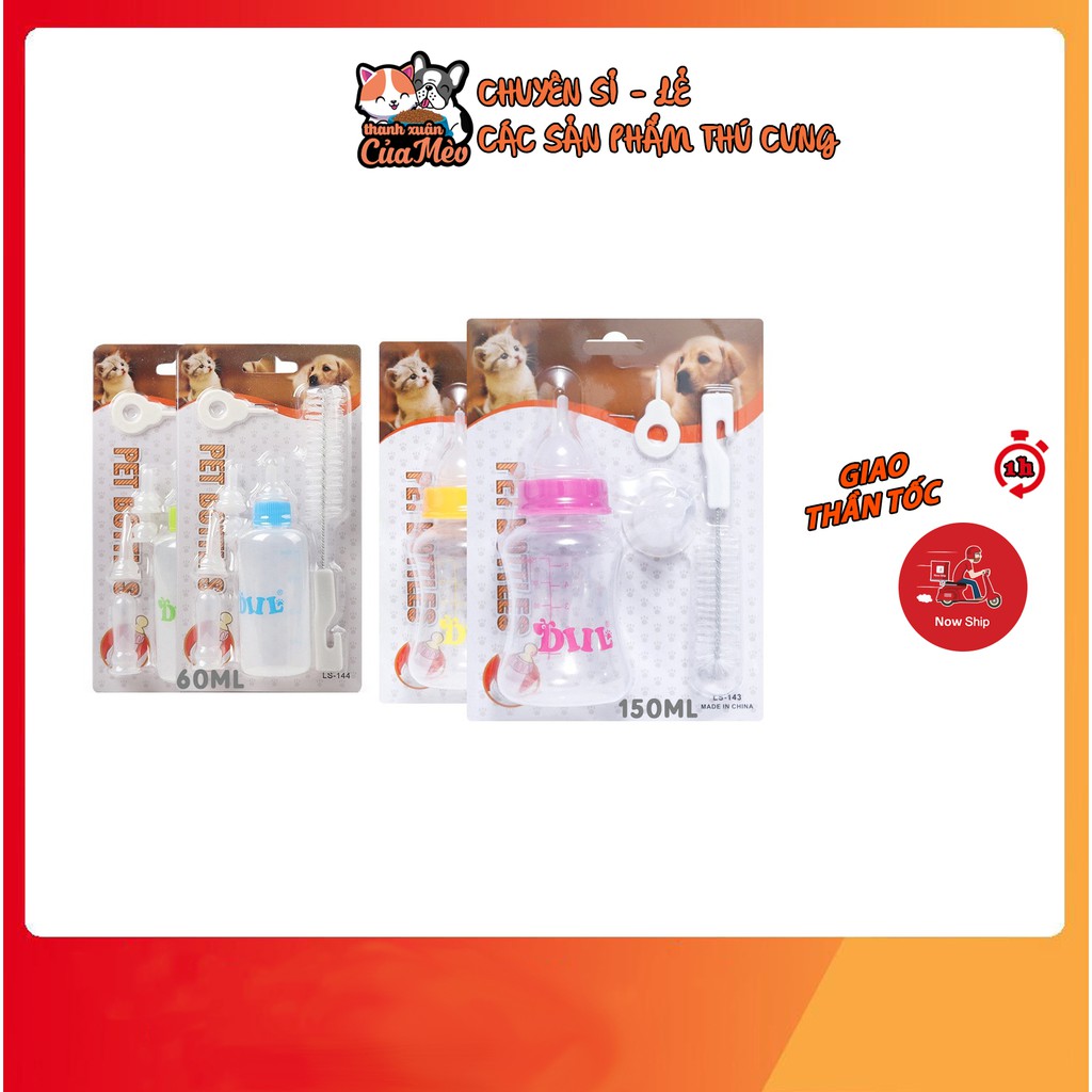 Bình Sữa Cho Chó Mèo Sơ Sinh - 150ml