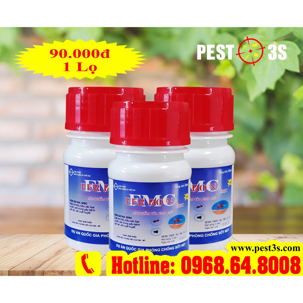 Ferdona FMC 20SC (100ml) – Thuốc diệt muỗi, diệt côn trùng, diệt bọ chét.. hiệu quả nhất của Mỹ