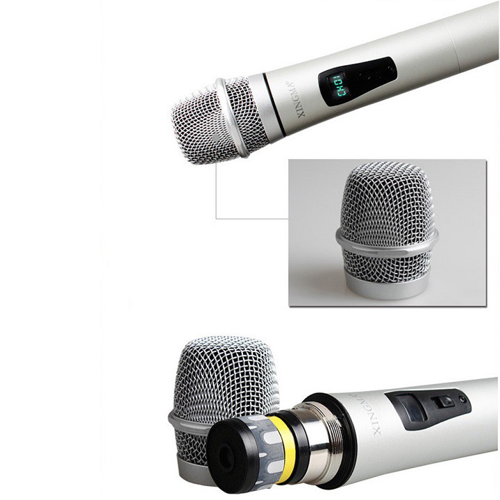 Micro Không Dây Cầm Tay Năng Động Phòng Thu Chuyên Nghiệp Hát Karaoke Xingma PC-K6