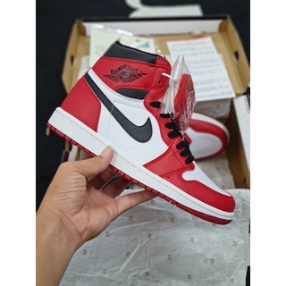 ⚡️FULL BOX⚡️Jordan chicago trắng đỏ vạch đen - [Tặng chai vệ sinh giày]