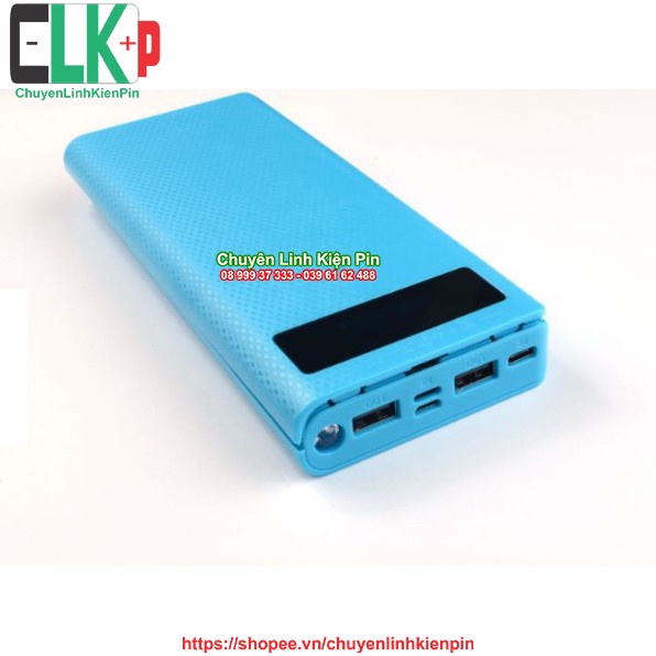 Box Sạc dự phòng nhựa 8 cell 18650_Mạch Qc 3.0 18w  Chất lượng ( CLKP_310 )