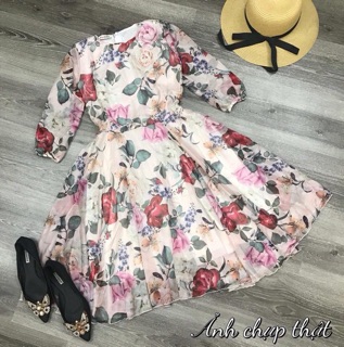 VÁY MAXI HOA , ẢNH THẬT ,CLIP THẬT