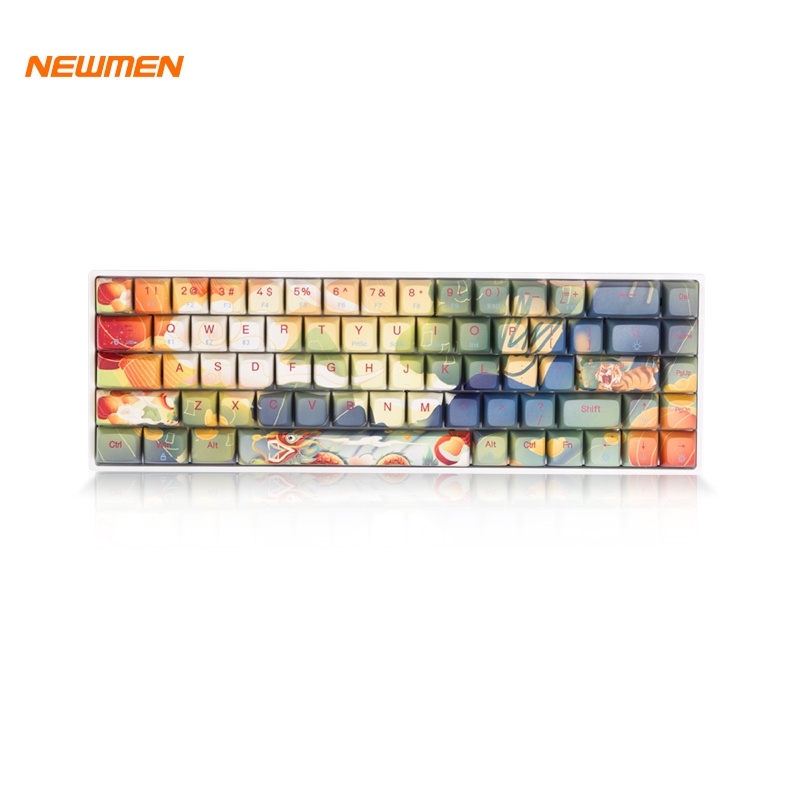 Bộ keycap Newmen cho GM680 Long Hổ Jungle Layout 68 nút - Hàng chính hãng