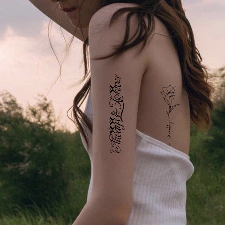 Set 30 miếng dán hình xăm tattoo tạm thời nhiều họa tiết độc đáo an toàn chống thấm thoitrangnu