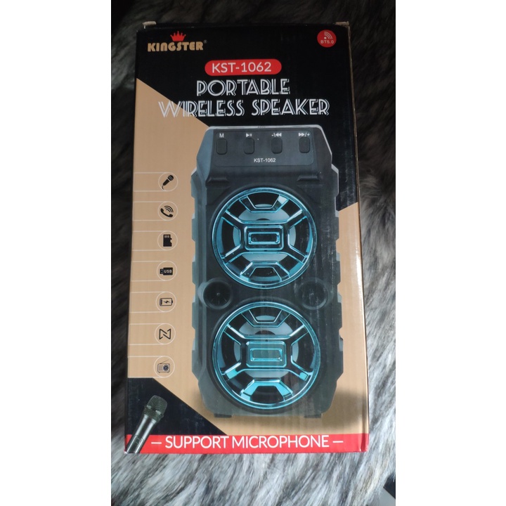 Loa bluetooth karaoke kẹo kéo - tặng kèm mic hát karaoke, hỗ trợ nghe đài FM , âm thanh siêu hay