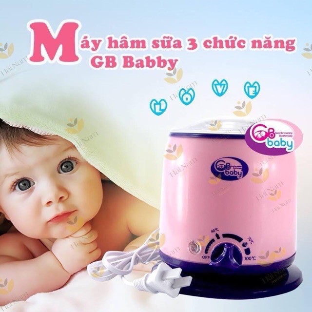 MÁY HÂM NÓNG SỮA - HÂM CHÁO - TIỆT TRÙNG BÌNH SỮA GB BABY .