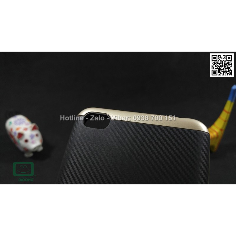 Ốp lưng Xiaomi Redmi 4 Likgus chống sốc vân carbon