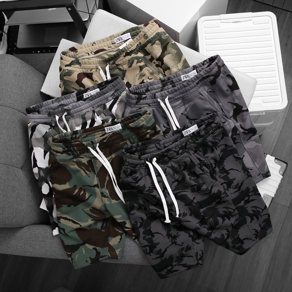 Quần short nỉ phong cách Retro_dã ngoại
