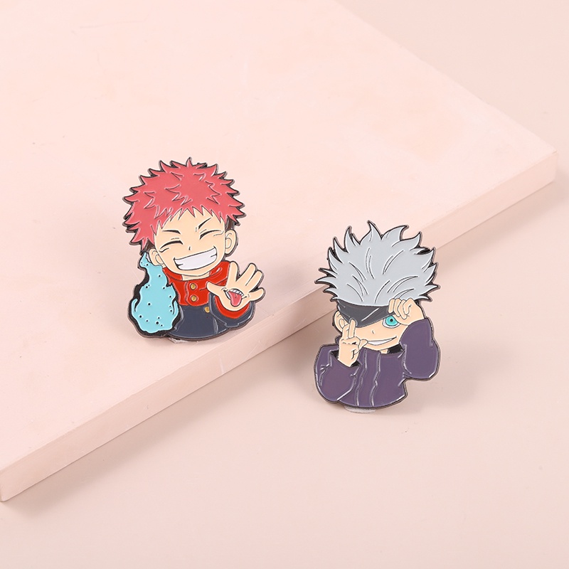Ghim cài áo QIHE JEWELRY hình anime độc đáo cho bạn bè