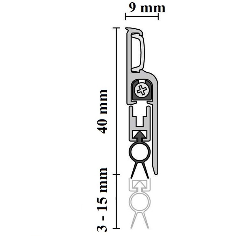 {Clip shop tự quay] Nẹp chân cửa chắn gió bụi tự động (Ron cửa tự động)