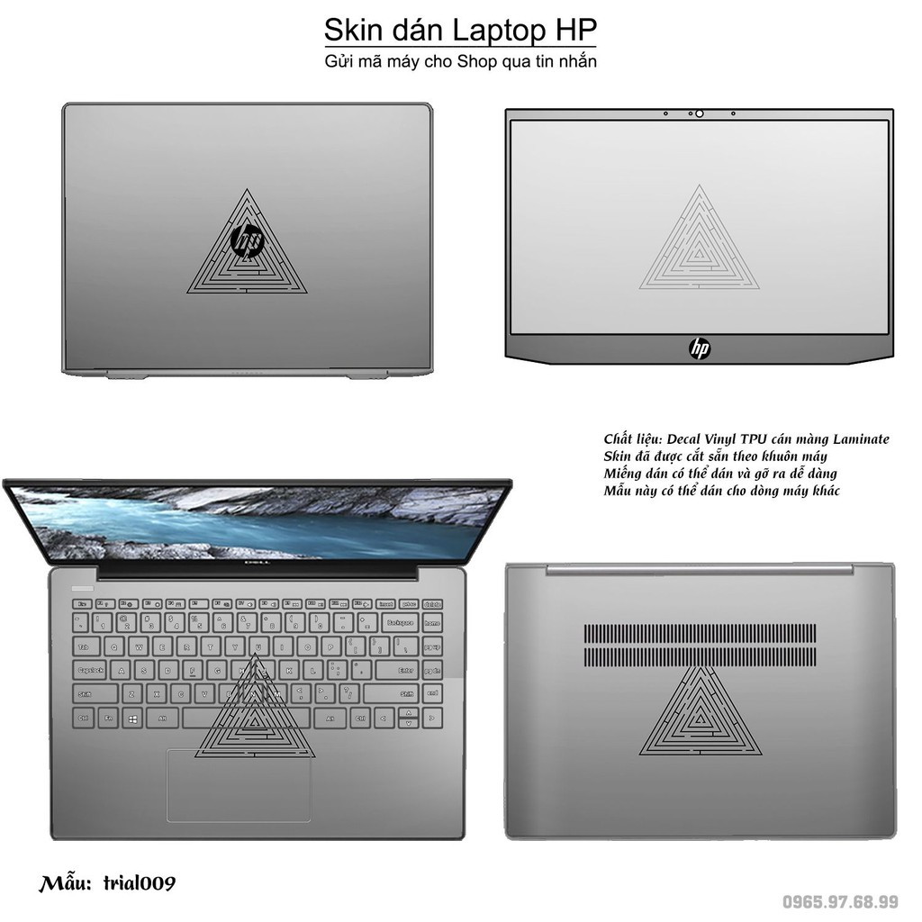 Skin dán Laptop HP in hình Đa giác _nhiều mẫu 2 (inbox mã máy cho Shop)