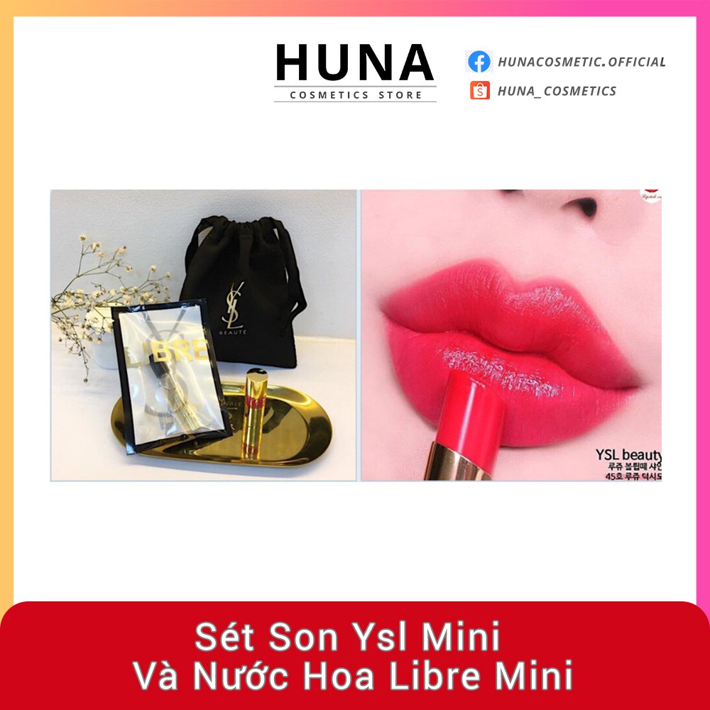 [AUTH] SÉT SON YSL MINI VÀ NƯỚC HOA LIBRE MINI