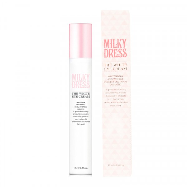 Kem giảm thâm vùng mắt và xóa mờ nếp nhăn Milky Dress The White Eye Cream (15ml)