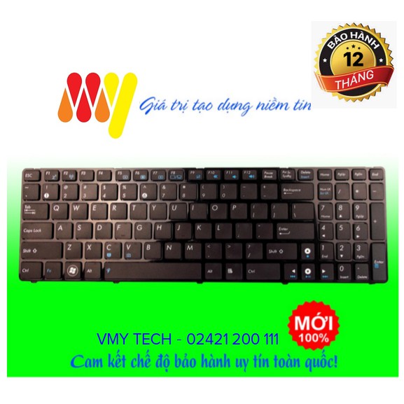 [Mã ELFLASH5 giảm 20K đơn 50K] Bàn Phím Laptop Asus K50 K60 K50AB K50 N50 G70 P50IJ X5DIJ X5DC K70 X66IC K61 CAO CẤP