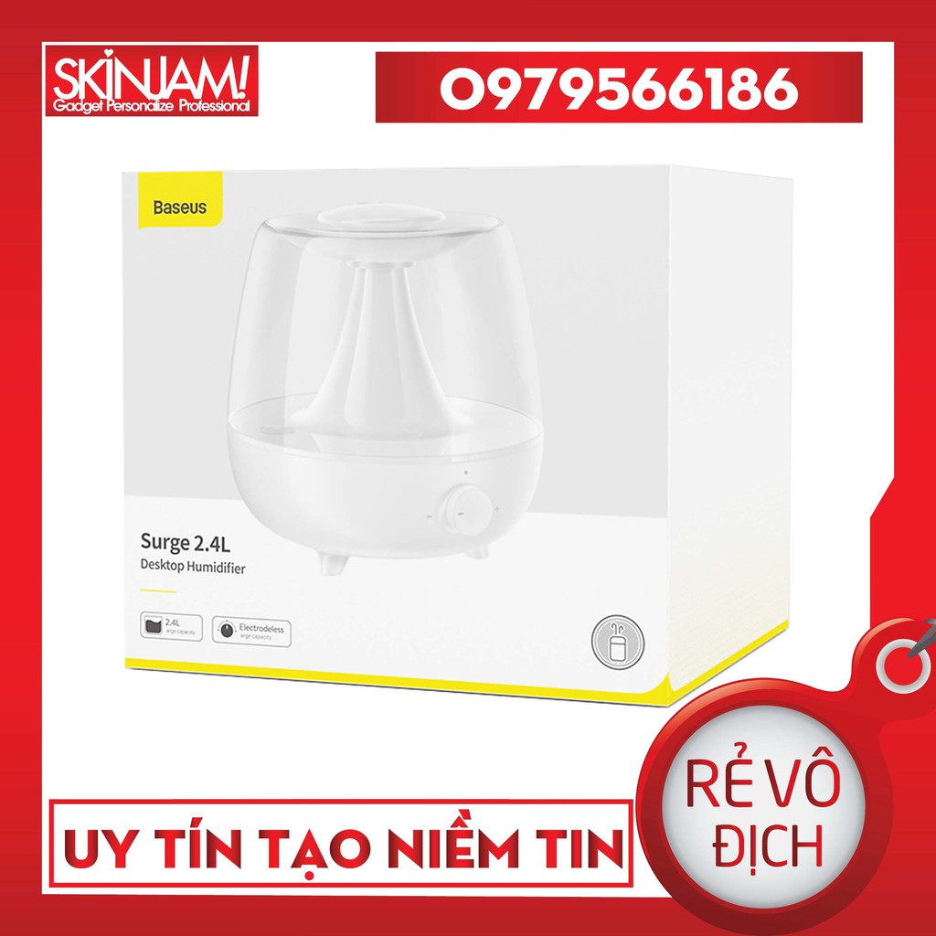 Máy Phun sương, tạo ẩm, khuếch tán tinh dầu để bàn Baseus Surge ( 2.4 L, Desktop Humidifier)