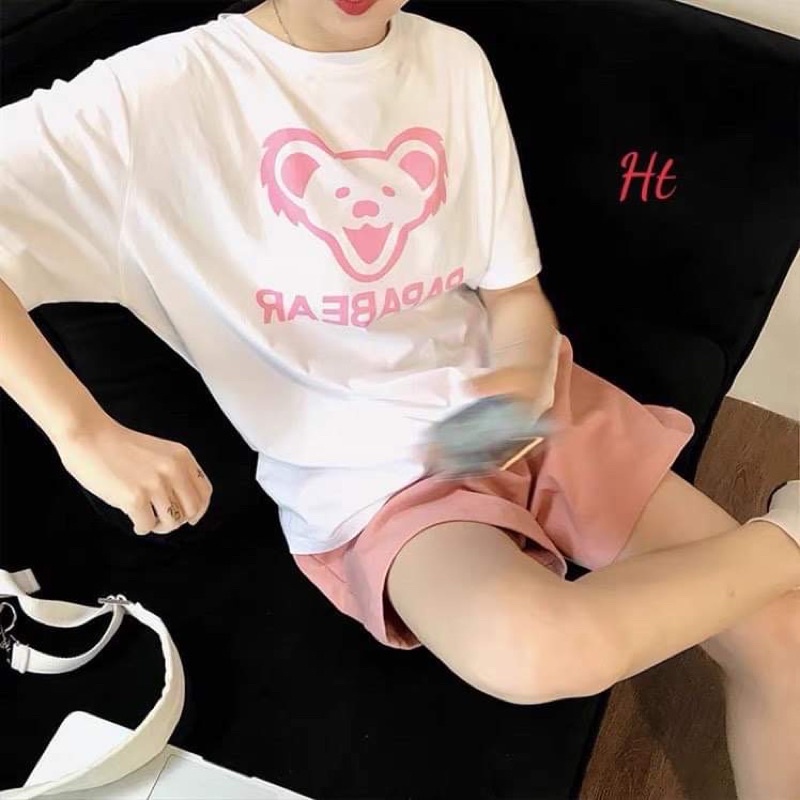 Bộ khỉ quần đùi Hồng HT11