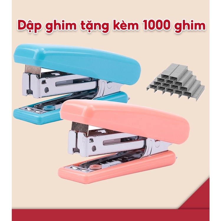 Dập ghim bấm kim số 10 kèm hộp kim Deli - 0254