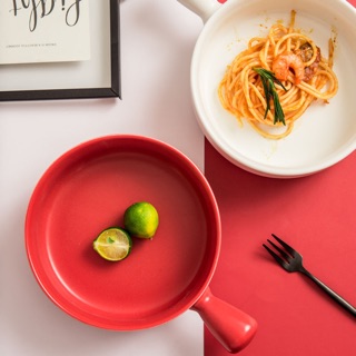 Thố tay cầm gốm