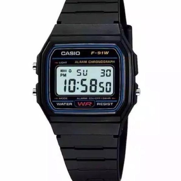 Đồng Hồ Điện Tử CWDYZ Casio F-91W-1DG / F91W-1DG Cao Su - Giá Z48 Cho Nam