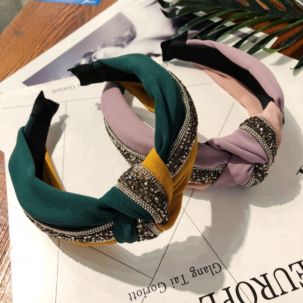 Cài tóc đính đá thời trang Hàn Quốc