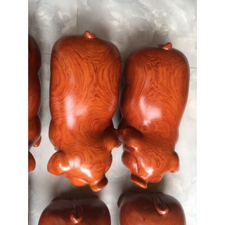 Tượng con lợn gỗ hương 20cm
