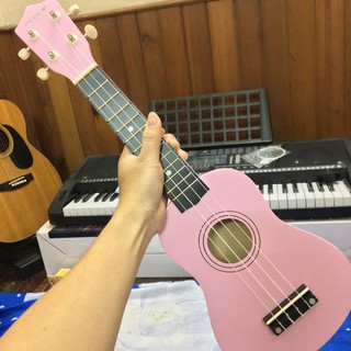 (MUA 1 TẶNG 4)ĐÀN UKULELE SOPRANO HỒNG NHẠT