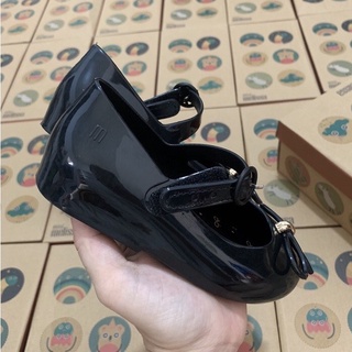 [ Xuất chuẩn] Giày nhựa thơm nơ đen Melissa