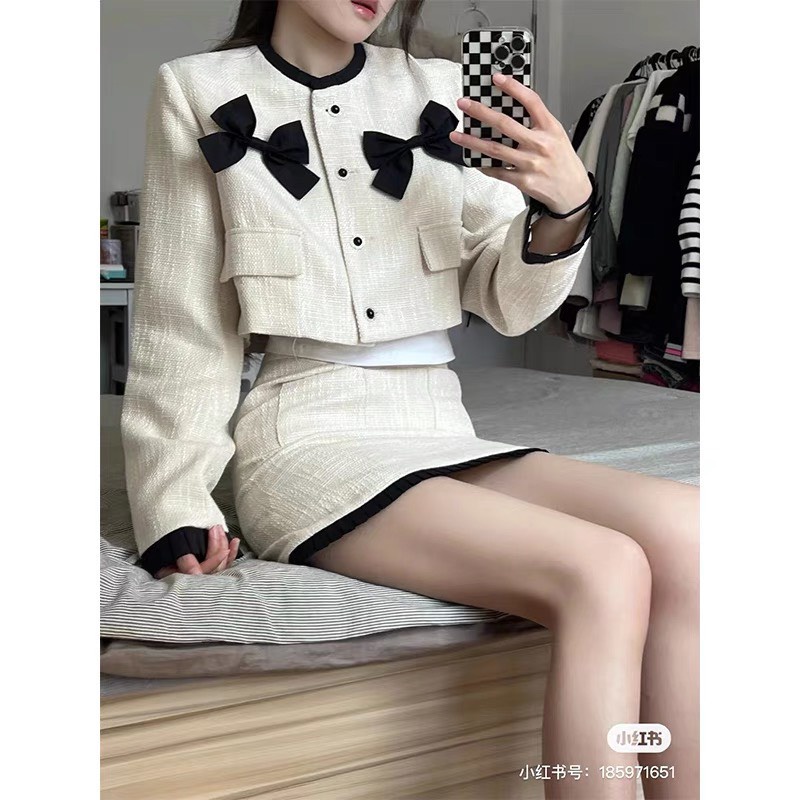 Set bộ đồ nữ nhung viền ren - set dạ mặc đi chơi, đi tiệc Thu Đông mix chân váy sang chảnh siêu xinh - Ngoc Uyên Store