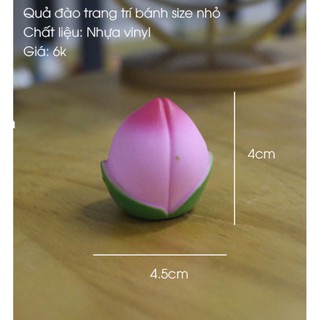 Đào tiên mô hình trang trí bánh
