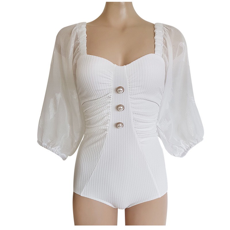 Bikini ren trắng công chúa