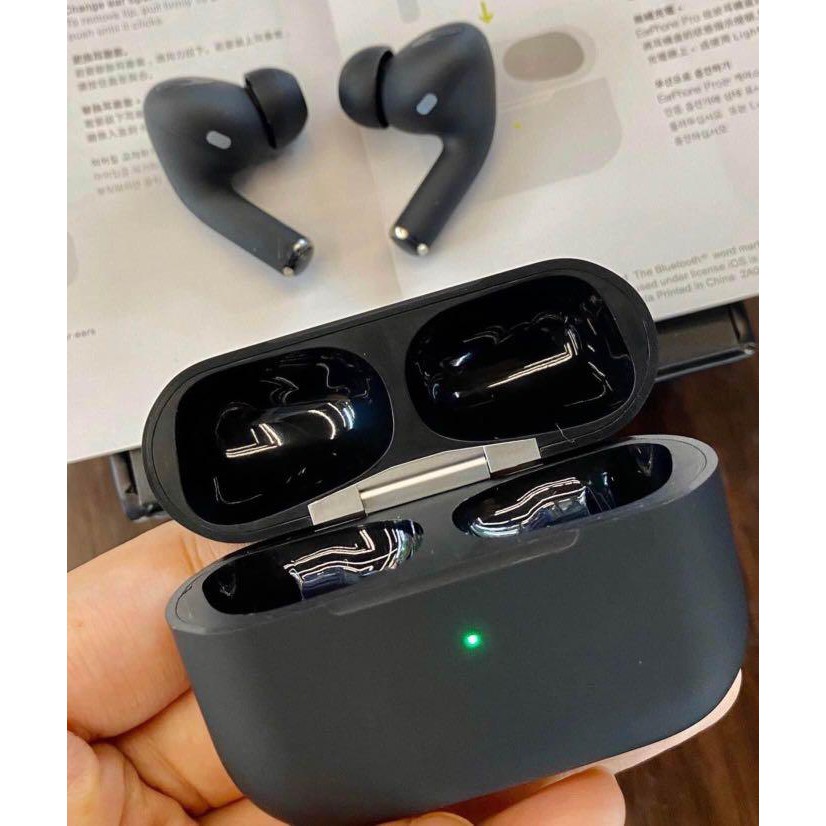 Tai nghe bluetooth mini i5000 Blackpods Pro, đen nhám huyền bí, Có chống ồn, đỏi tên, Định vị, Sạc không dây. BH 6 tháng | BigBuy360 - bigbuy360.vn