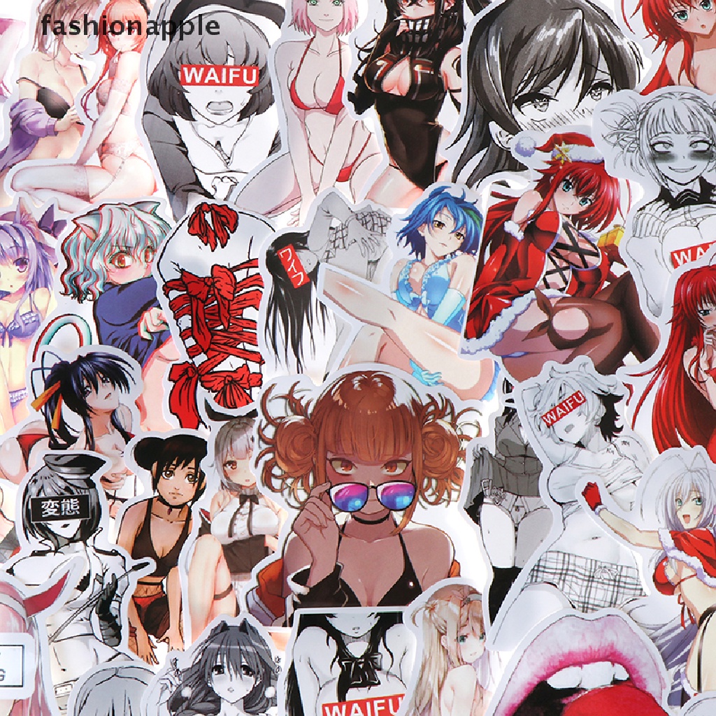 FAVN Bless 100Pcs Sexy Girls Anime Stickers DIY Scrapbook Suitcase Laptop Guitar Stickers glory